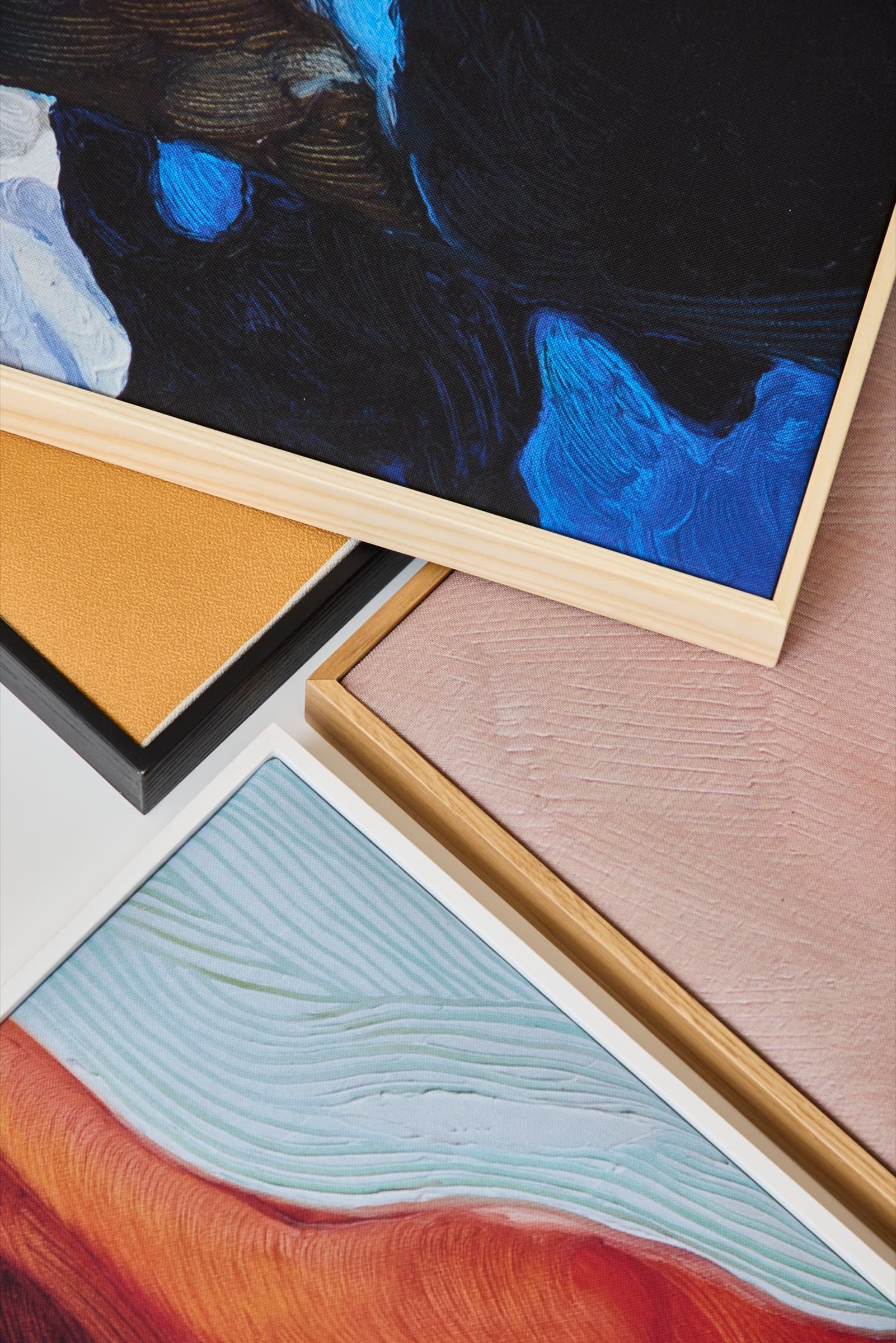 Acoustic panel artwork styled with frames
